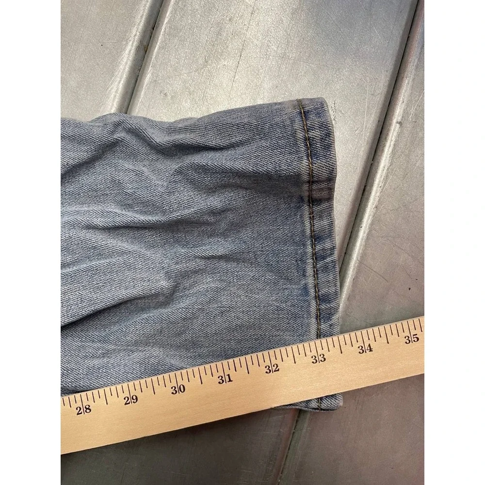 Levis‎ 511 Jeans Mens 33x34 Blue Light Wash Denim Straight Outdoor